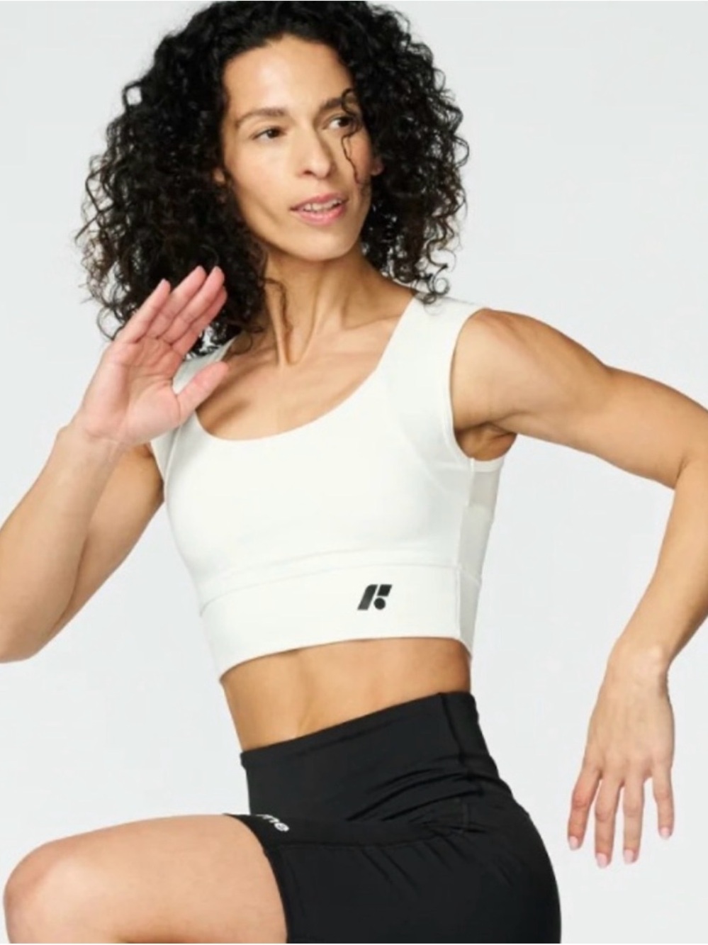 FORME • Power sports bra in cloud white  - XS posture bra
